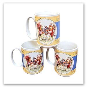 NEW set of 3 Hallmark having tea with friends large mugs Brightons every day